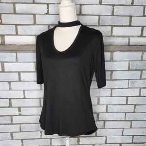 Joe Boxer Black Short Sleeve Top